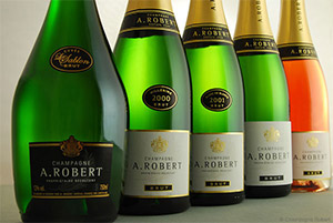 The range of champagnes from A. Robert Champagnes
