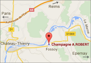Champagne A. Robert with Google Maps