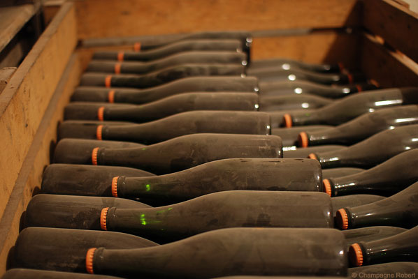 Vieillissement du champagne en cave