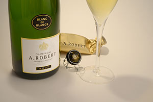 Blanc de Blancs et verre de champagne Blanc de Blancs et verre de champagne