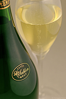 Champagne Le Sablon et verre Champagne Le Sablon et verre